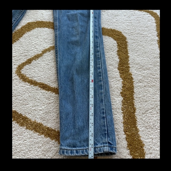 Vintage Levi's 512 High Rise Mom Jeans Slim Fit Tapered Leg 9 Long - Picture 10 of 13